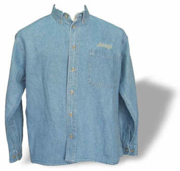 camisa de mezclilla azul claro