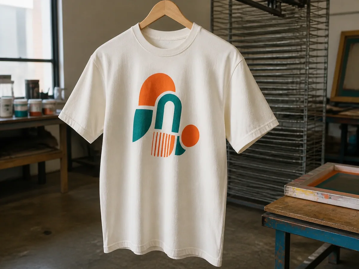 Playera con un diseño impreso en serigrafía